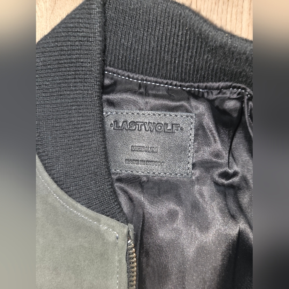 Last Wolf suede bomber jacket - Picture 3 of 8
